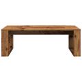 vidaXL Konferenčný stolík staré drevo 102x50x35 cm drevotrieska