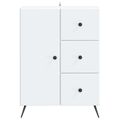 vidaXL Servírovacia skriňa Biela 66 x 34,5 x 90 cm Kompozitné drevo