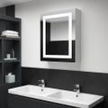 vidaXL LED kúpeľňová zrkadlová skrinka 50x13x70 cm
