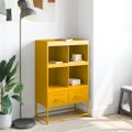 vidaXL Vysoká skrinka horčicovožltá 68x39x111,5 cm oceľ