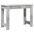vidaXL Stôl betónovosivý 100x45x75 cm spracované drevo