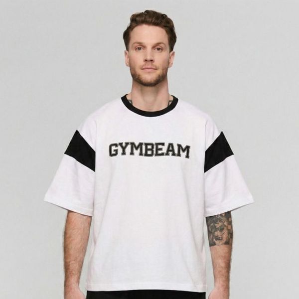 Tričko Premium Heavyweight Varsity - GymBeam, veľkosť XL