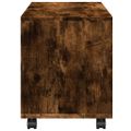 vidaXL Skrinka na kolieskach, tmavý dub 72x33x42,5cm, kompozitné drevo