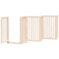 vidaXL Brána pre psa s dverami skladacia 15panely 750cm topoľové drevo