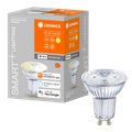 LEDVANCE SMART LED žiarovka SPOT 16 50 4,9W GU10 Teplá biela