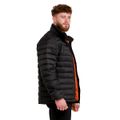 Pánska bunda Puffer Black/Orange - GymBeam, veľkosť S, veľkosť oblečenia S