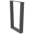 vidaXL Nohy k jedálenskému stolu v tvare V, 2 ks, antracitové, 60 x (72-73,3) cm, oceľ
