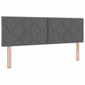 vidaXL Posteľ boxspring s matracom Tmavosivá 160 x 200 cm Látka