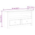 vidaXL Rohová TV skrinka 93x49x49 cm borovicový masív Panama Range