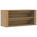 vidaXL Lavica na topánky dub artisan 100x35x45 cm kompozitné drevo