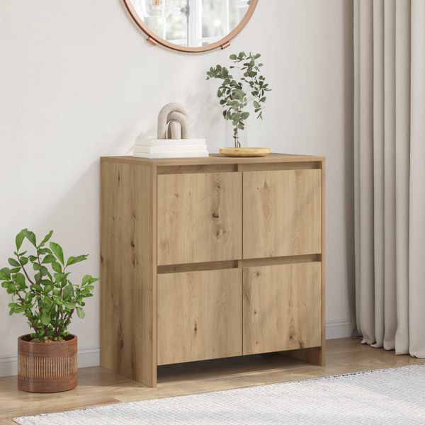 vidaXL Servírovacia skriňa Remeselný dub 70 x 41 x 75 cm