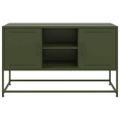vidaXL TV skrinka olivovozelená 100,5x39x60,5 cm oceľ