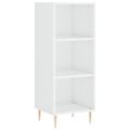 vidaXL Komoda lesklá biela 34,5x32,5x90 cm kompozitné drevo