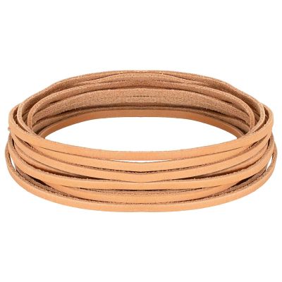 vidaXL Kožený remienok Svetlohnedá 200 x 0,3 cm Koža
