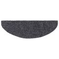 vidaXL Schodové rohože, samolepiace, 5 ks, 65x21x4 cm, tmavošedé, polkruhové, veľké