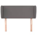 vidaXL Čelo postele so záhybmi sivé 83x23x78/88 cm umelá koža