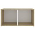 vidaXL TV skrinky 2 ks, biela+sonoma 72x35x36,5 cm, kompozitné drevo