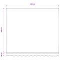 vidaXL Náhradná látka na markízu, modro-biela, 300x250 cm, polyester