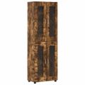 vidaXL Highboard FLORIN 60 x 35 x 182 cm Dymová dub Kompozitné drevo