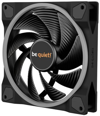 Be quiet! / ventilátor Light Wings high speed / 140mm / PWM / ARGB Ventilátor, 140mm, Rifle ložisko, 4-pin PWM, 31dBA, ARGB podsvietenie, high-speed, čierny