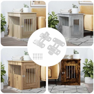 vidaXL Zámok dverí 2 pcs Strieborná 70 x 8 mm Oceľ