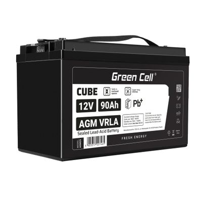 Green Cell AGM12V90AH-J VRLA gélová batéria 12V 90Ah