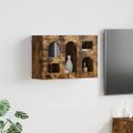 vidaXL Závesná skrinka s poličkou ELST Dymový dub 60 x 20 x 40 cm