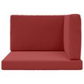 vidaXL Vankúš na vonkajšiu pohovku Polyester vínovo červená 80 x 80 cm