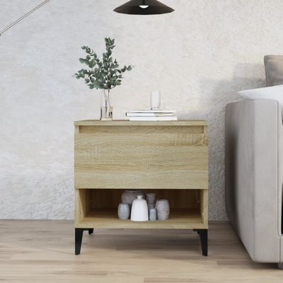 vidaXL Bočný stolík dub sonoma 50x46x50 cm spracované drevo