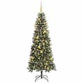 vidaXL Umelý vianočný stromček Zelená 180 cm PVC, plast a oceľ