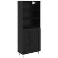 vidaXL Highboard 2 ks Čierny dub 69,5 x 34 x 180 cm