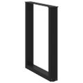 vidaXL Nohy k jedálenskému stolu v tvare U, 2 ks, čierne, 60 x (72-73) cm, oceľové