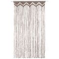 vidaXL Záclona macrame sivo-hnedý 140x240 cm bavlna