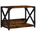 vidaXL Stojan na tlačiareň 2-posch. dymový dub 44x26x31,5cm kom. drevo