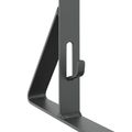 vidaXL Podpora strážcu snehu 6 ks Antracitová 29,5 x 3 x 34,5 cm Oceľ