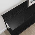 vidaXL Konzolový stôl Čierny dub 101 x 30.5 x 75 cm Kompozitné drevo