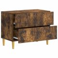 vidaXL Nočný stolík Dymový dub 62 x 34,5 x 48 cm Kompozitné drevo