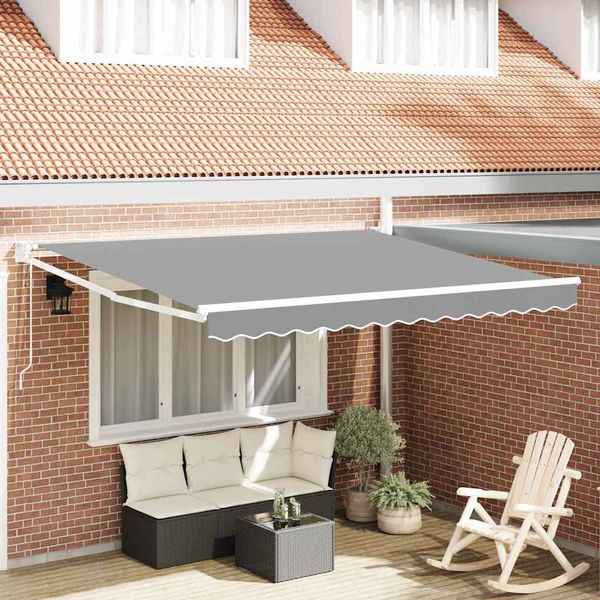 vidaXL Skladací rám markízy Biely 300 x 250 cm Hliník