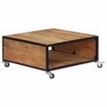 vidaXL Konferenčný stolík 70x70x32 cm, akáciový masív