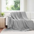 vidaXL Prikrývky na hodenie 6 ks Sivá 270 x 240 cm 5.44 kg Flís