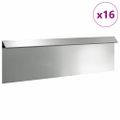vidaXL Slimáková ohrada 16 ks 100 x 3,5 x 25 cm Pozinkovaná oceľ