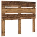 vidaXL Rám postele Staré drevo 135 x 190 cm Masívne borovicové drevo