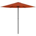 vidaXL Záhradný slnečník 230 x 230 cm Polyester Obdĺžnikový Tehlová