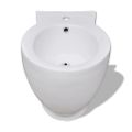 Biela keramická toaleta a bidet