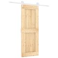 vidaXL Posuvné dvere Prírodná a biela 80 x 210 cm