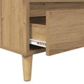 vidaXL TV skrinka 100 x 34,5 x 44,5 cm Remeselný dub Kompozitné drevo