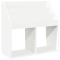 vidaXL Detský regál Biela 72,5 x 29,5 x 69 cm Kompozitné drevo