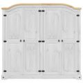 vidaXL Šatník Corona biely 194x52x186 cm borovicový masív