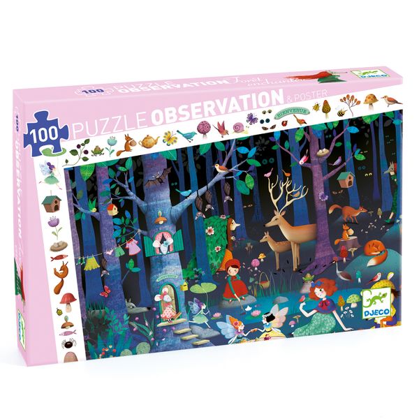 Objavovacie puzzle Ropzrávkový les 100 ks