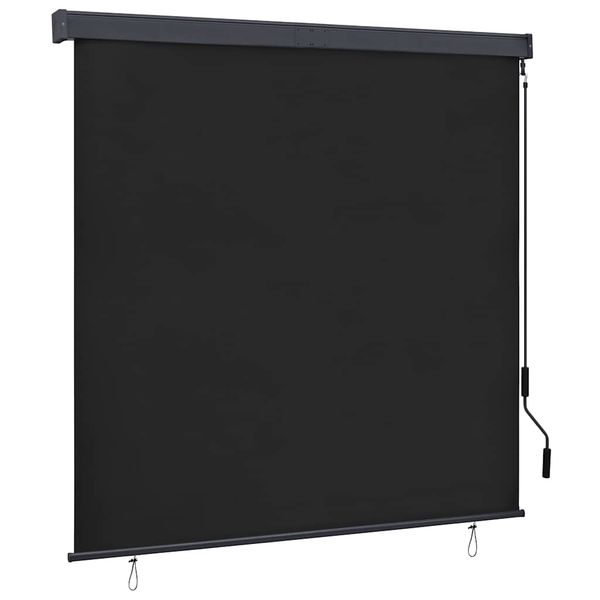 vidaXL Vonkajšia zatemňovacia roleta 160x250 cm antracitová